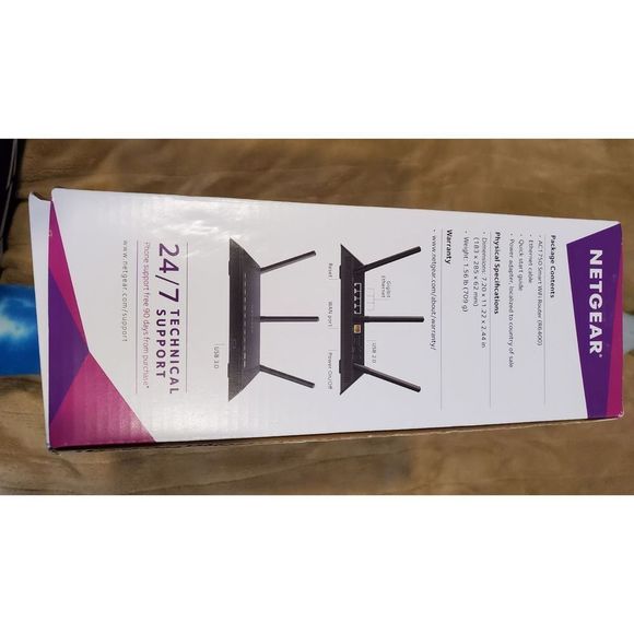 NetGear AC1750 Dual-Band WiFi 5 Router in Black - Picture 3 of 6